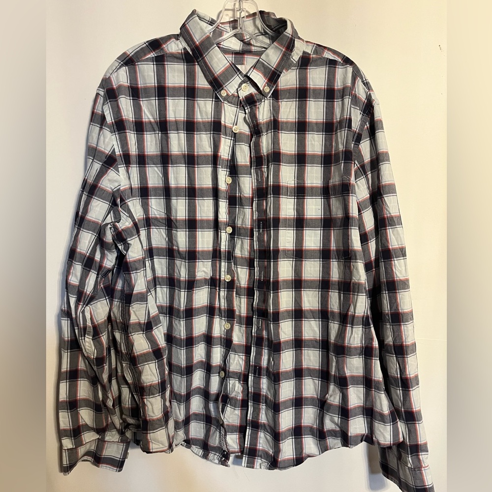 Men’s Goodfellow plaid button down dress shirt